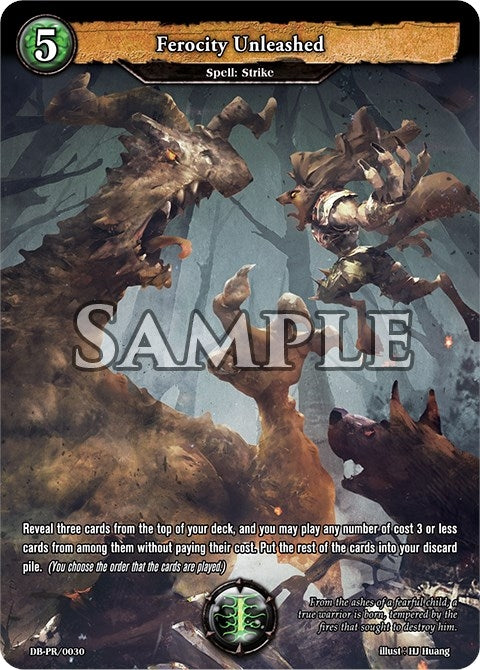 Ferocity Unleashed (Full Art) (30) [PR] - Dragoborne Single