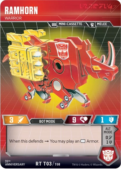 Ramhorn - Warrior (308) [BvS35] - Transformers TCG Single