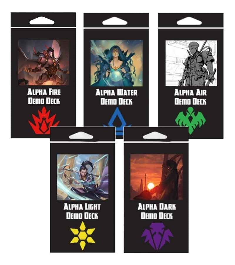Argent Saga TCG: Alpha Intro Demo Decks [Set of 5] [INT] - Argent Saga TCG Sealed