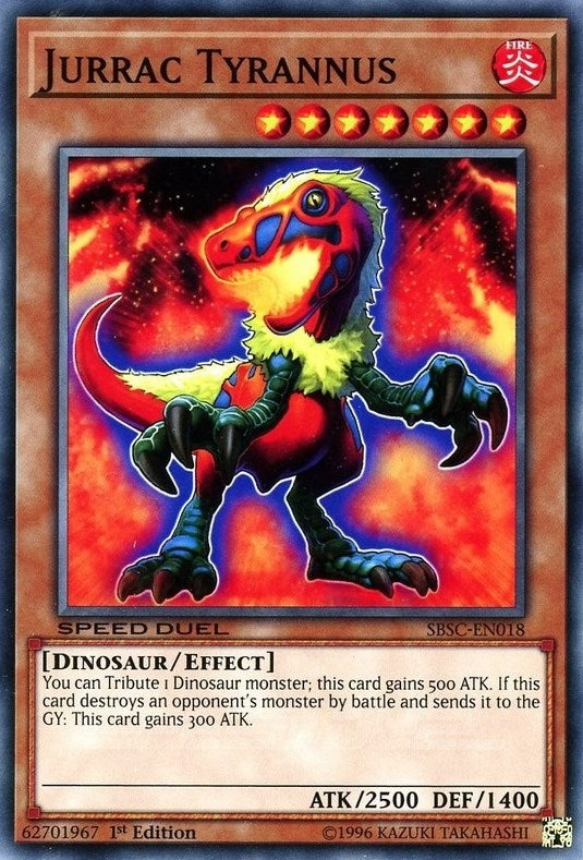 Jurrac Tyrannus (18) (SBSC) - YuGiOh Single