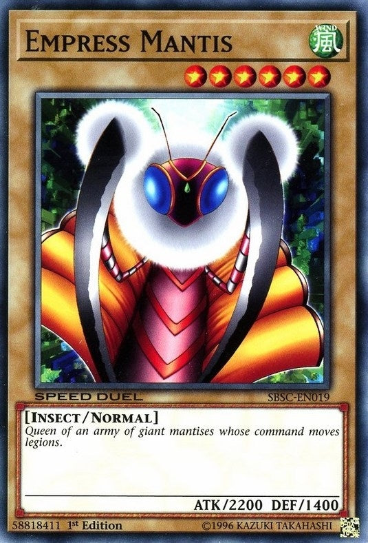 Empress Mantis (19) (SBSC) - YuGiOh Single