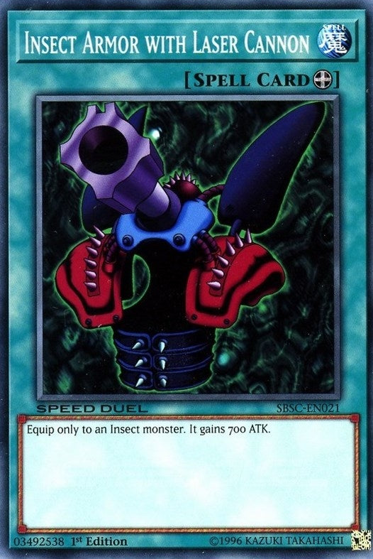 Insect Armor with Laser Cannon (21) (SBSC) - YuGiOh Single