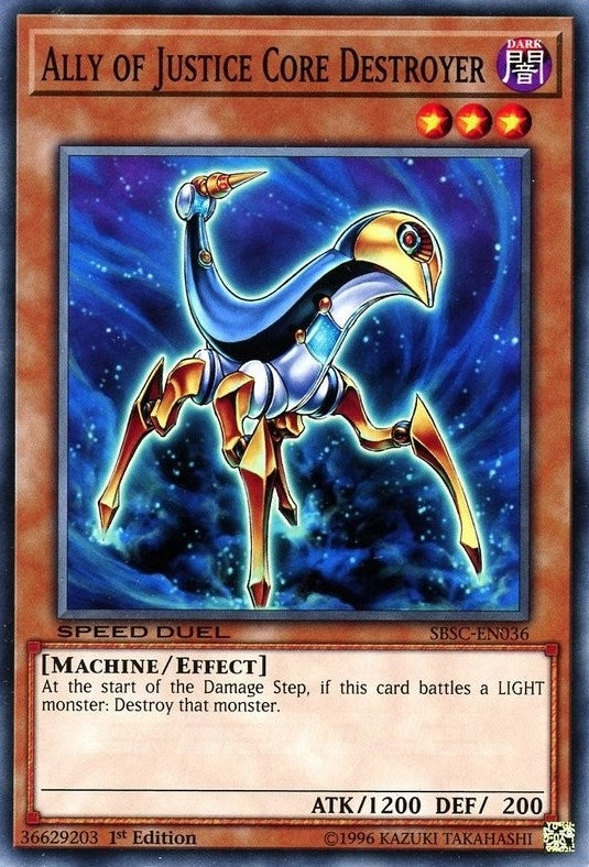 Ally of Justice Core Destroyer (36) (SBSC) - YuGiOh Single