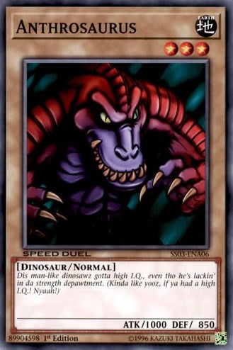 Anthrosaurus (306) (SS03) - YuGiOh Single