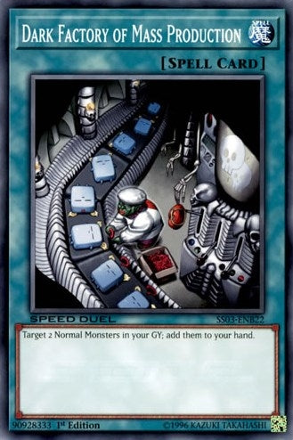Dark Factory of Mass Production (322) (SS03) - YuGiOh Single