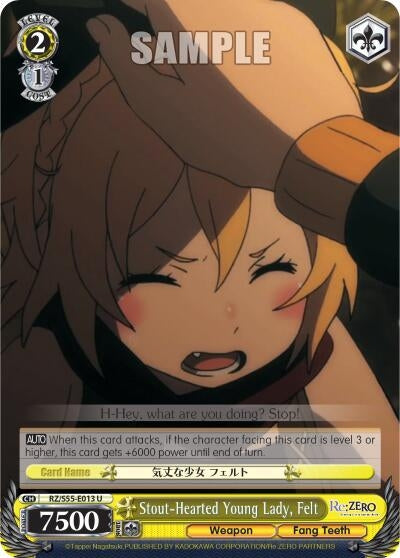 Stout-Hearted Young Lady Felt (55013) [RZ/S55] - Weiss Schwarz Single