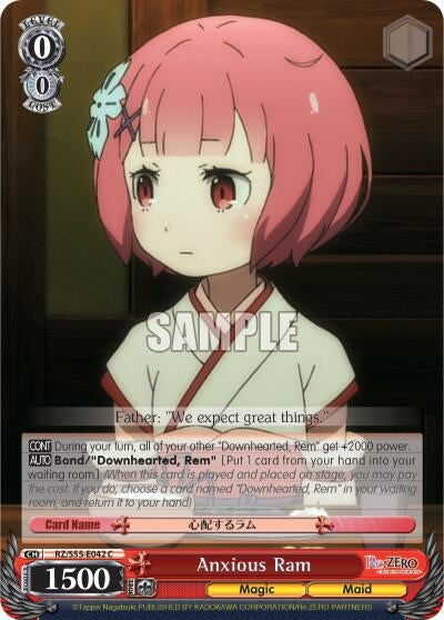 Anxious Ram (55042) [RZ/S55] - Weiss Schwarz Single