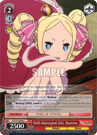 Drill-Hairstyled Girl Beatrice (55048) [RZ/S55] - Weiss Schwarz Single