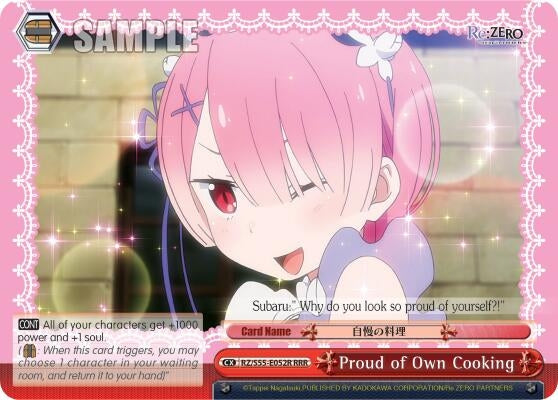 Proud of Own Cooking (RRR) (55052) [RZ/S55] - Weiss Schwarz Single