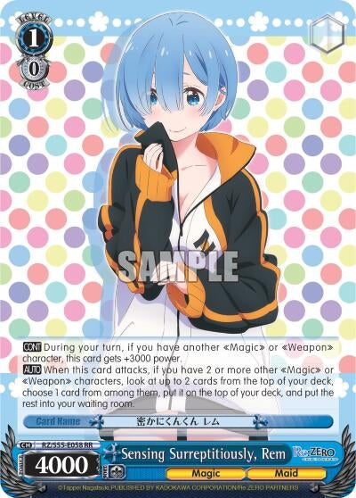 Sensing Surreptitiously Rem (55058) [RZ/S55] - Weiss Schwarz Single