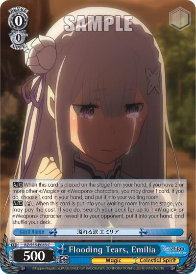 Flooding Tears Emilia (55083) [RZ/S55] - Weiss Schwarz Single