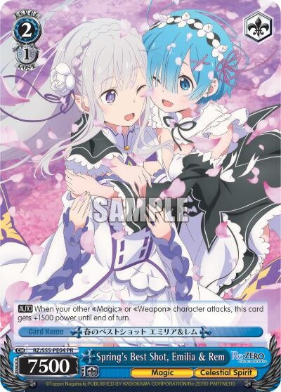 Spring’s Best Shot Emilia & Rem (5504) [RZ/S55] - Weiss Schwarz Single