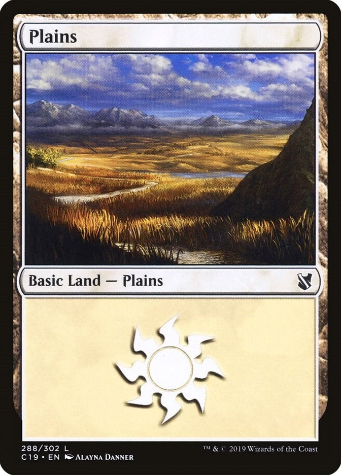 Plains (288) (288) [C19] - MTG Single