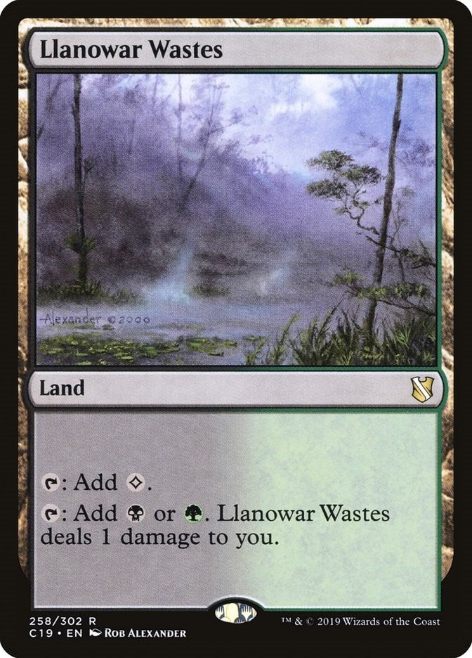 Llanowar Wastes (258) [C19] - MTG Single