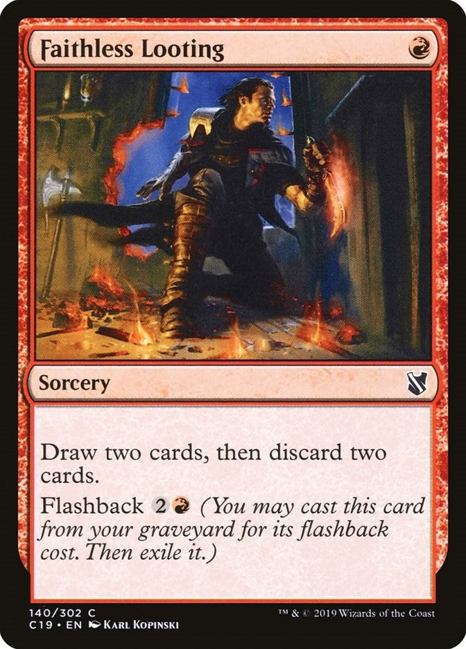Faithless Looting (140) [C19] - MTG Single