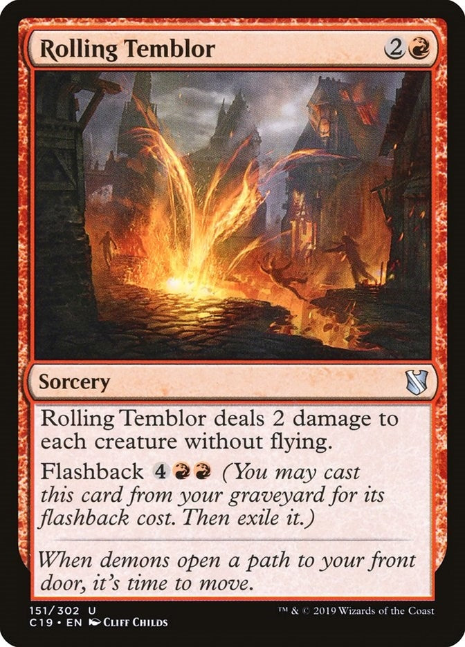 Rolling Temblor (151) [C19] - MTG Single