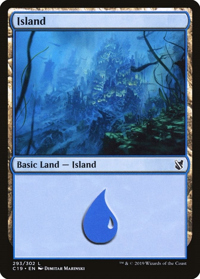 Island (293) (293) [C19] - MTG Single