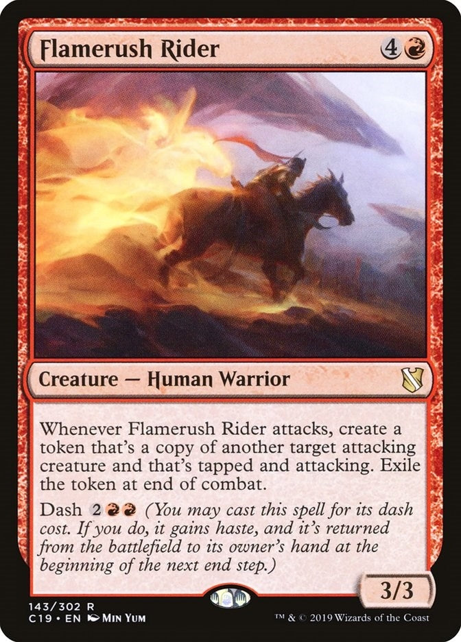 Flamerush Rider (143) [C19] - MTG Single