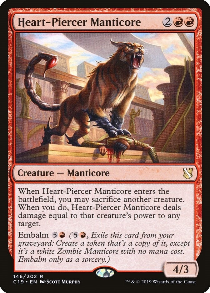 Heart-Piercer Manticore (146) [C19] - MTG Single