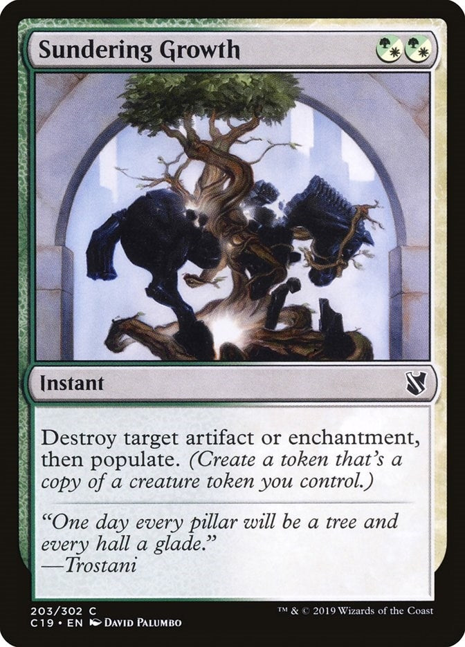 Sundering Growth (203) [C19] - MTG Single
