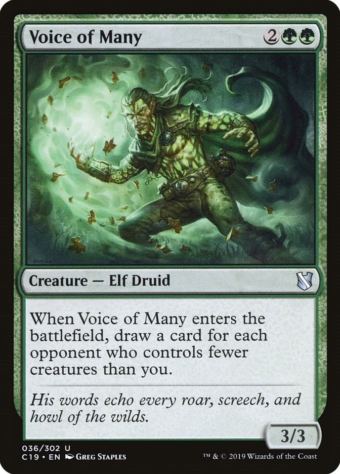 Voice of Many (36) [C19] - MTG Single