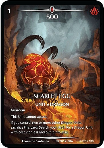 Scarlet Egg (Full Art) (2019006) [PR] - Argent Saga TCG Single