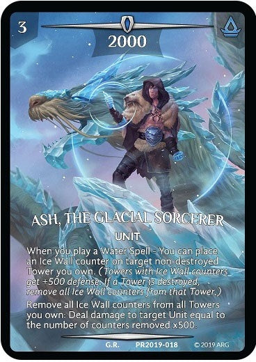 Ash the Glacial Sorcerer (Full Art) (2019018) [PR] - Argent Saga TCG Single
