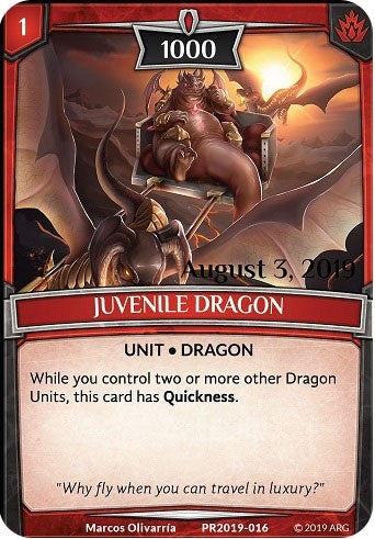 Juvenile Dragon (Stamped) (2019016) [PR] - Argent Saga TCG Single