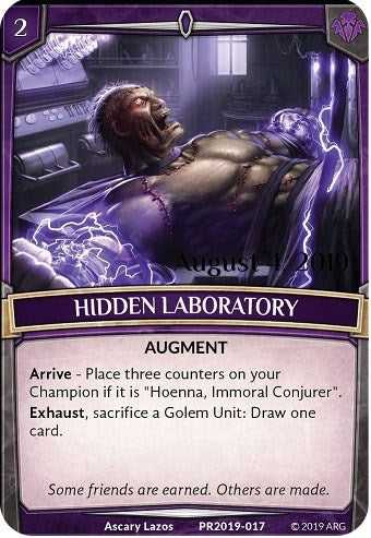 Hidden Laboratory (Stamped) (2019017) [PR] - Argent Saga TCG Single