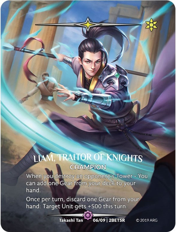 Liam Traitor of Knights (SR) (6) [BET] - Argent Saga TCG Single