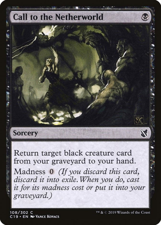 Call to the Netherworld (108) [C19] - MTG Single