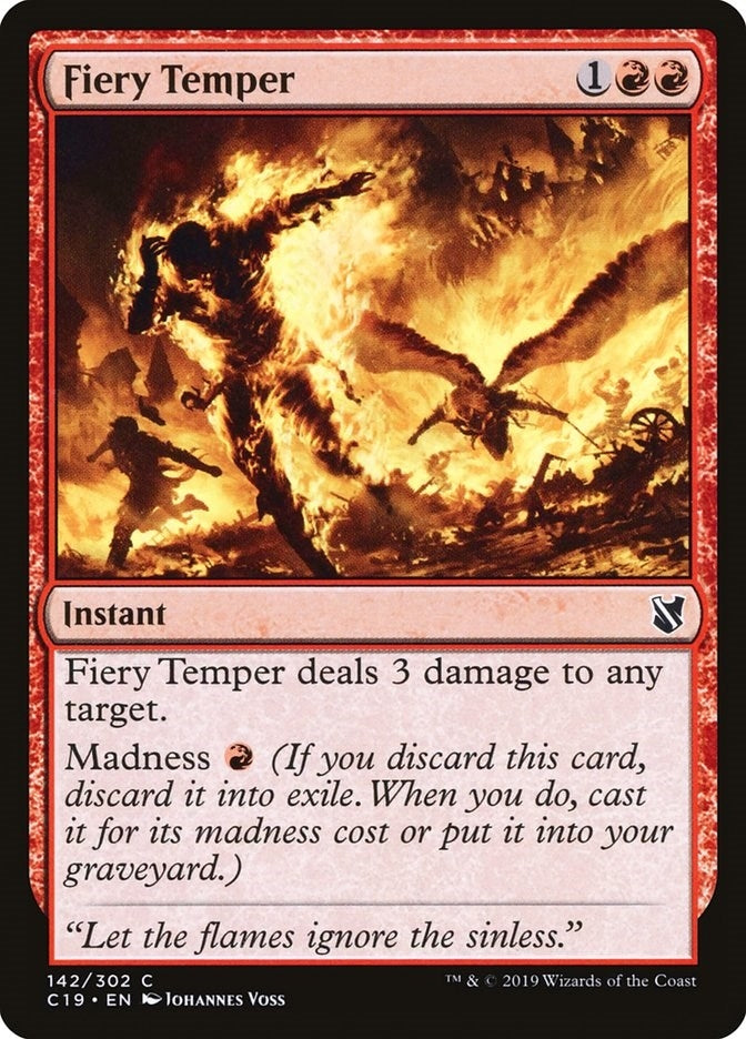 Fiery Temper (142) [C19] - MTG Single