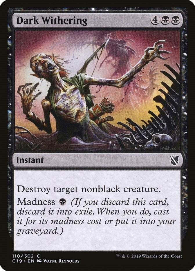 Dark Withering (110) [C19] - MTG Single