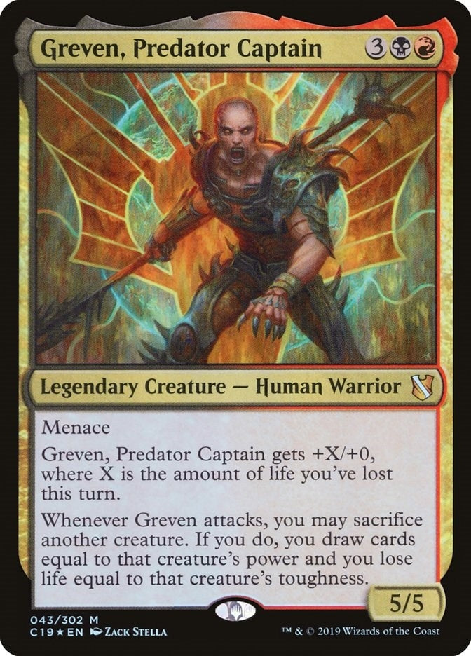 Greven Predator Captain (43) [C19] - MTG Single