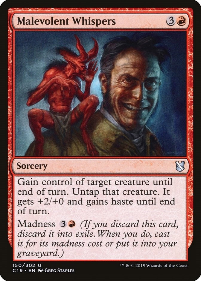 Malevolent Whispers (150) [C19] - MTG Single
