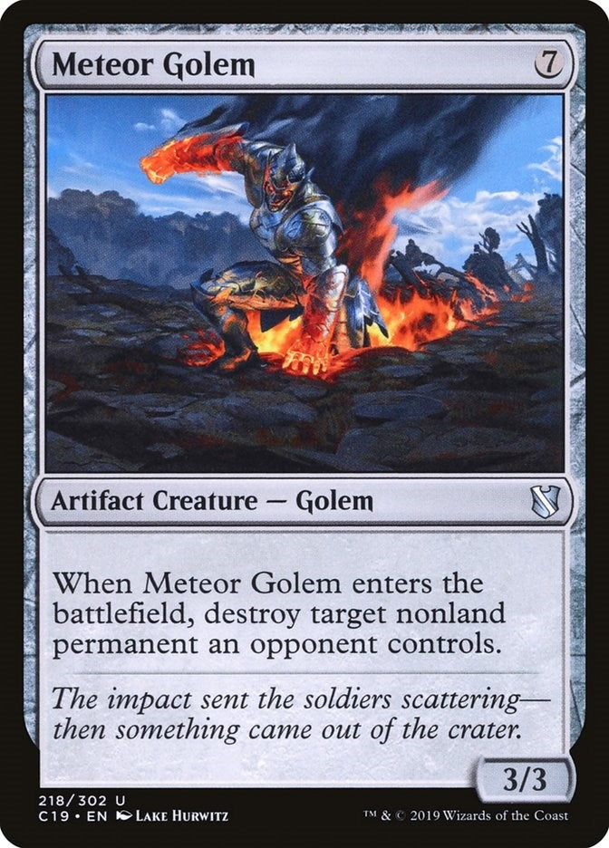 Meteor Golem (218) [C19] - MTG Single