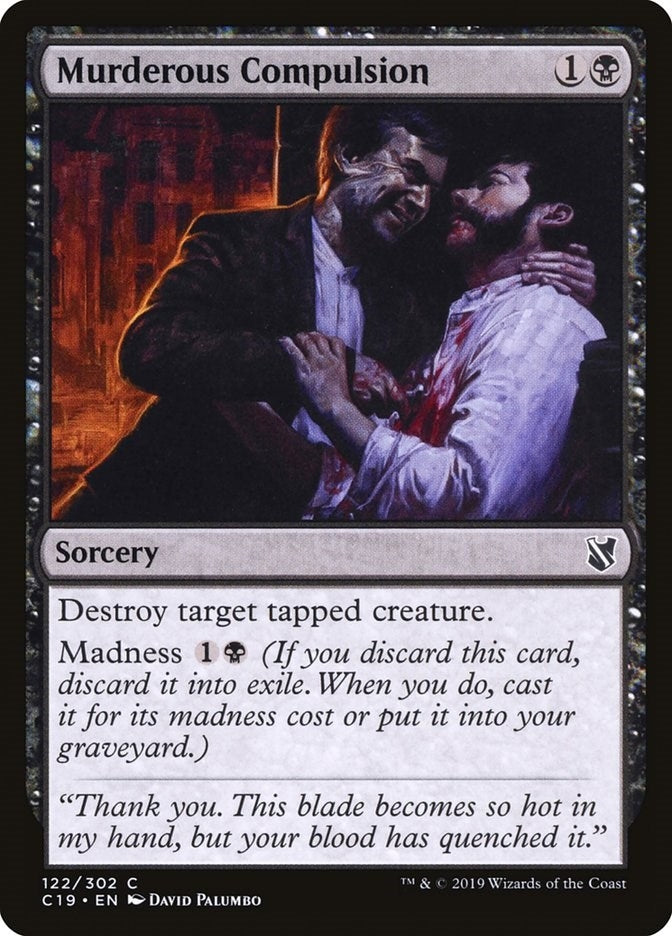 Murderous Compulsion (122) [C19] - MTG Single