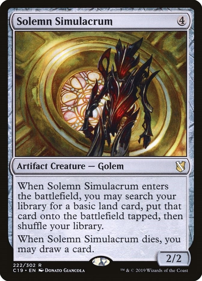 Solemn Simulacrum (222) [C19] - MTG Single