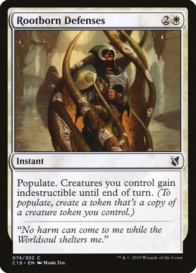Rootborn Defenses (74) [C19] - MTG Single