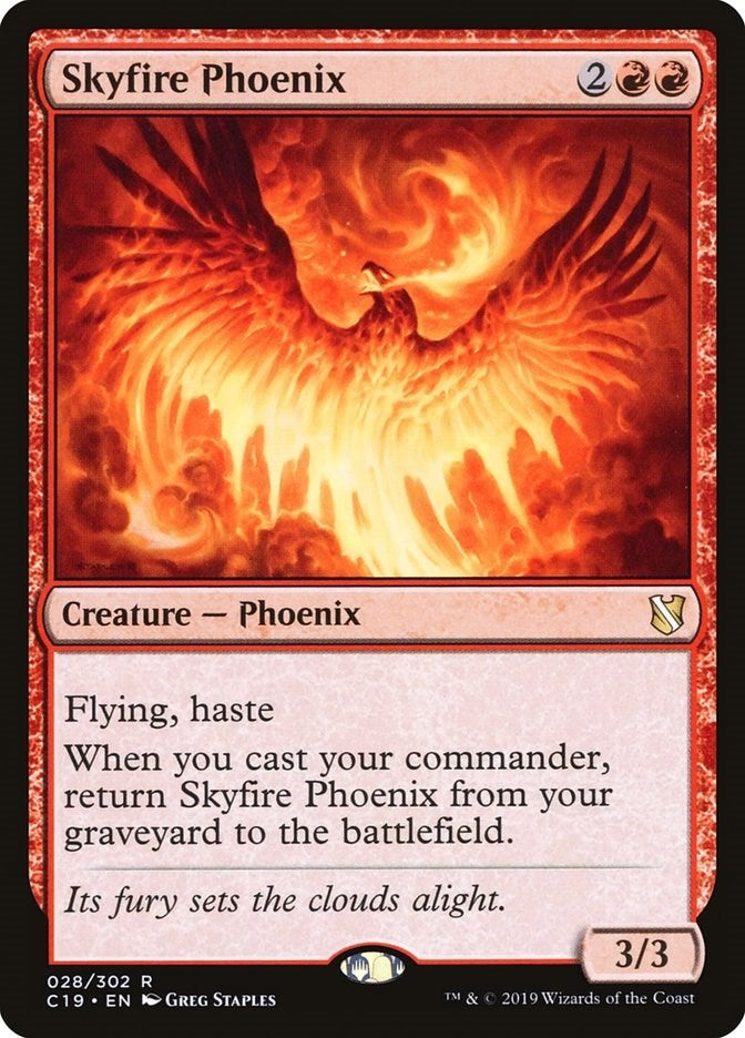Skyfire Phoenix (28) [C19] - MTG Single