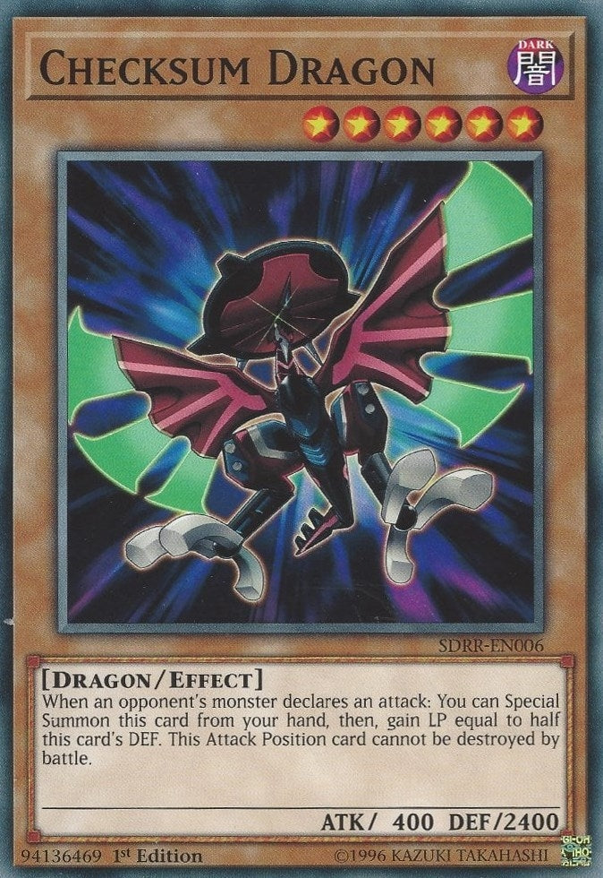 Checksum Dragon (6) (SDRR) - YuGiOh Single