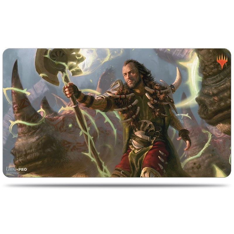 Commander 2019 Standard Size Playmat for Magic V4 - Ghired Conclave Exile - Playmats Sealed