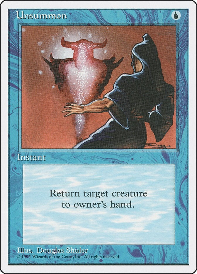 Unsummon [4ED] - MTG Single