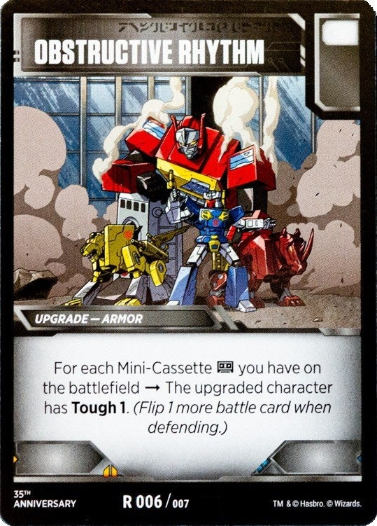 Obstructive Rhythm (6) [BvS35] - Transformers TCG Single
