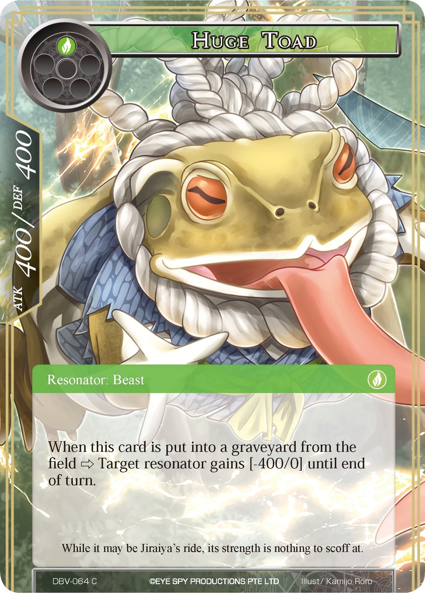 Huge Toad (64) [DBV] - Force of Will Single