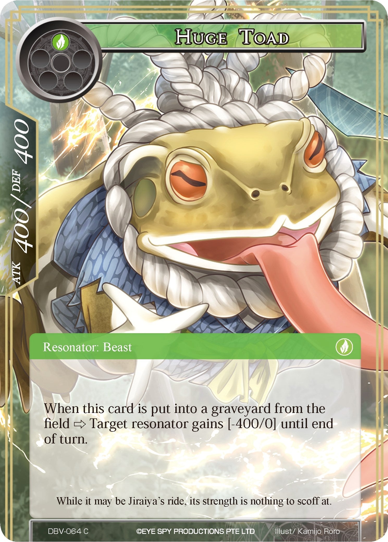 Huge Toad (64) [DBV] - Force of Will Single