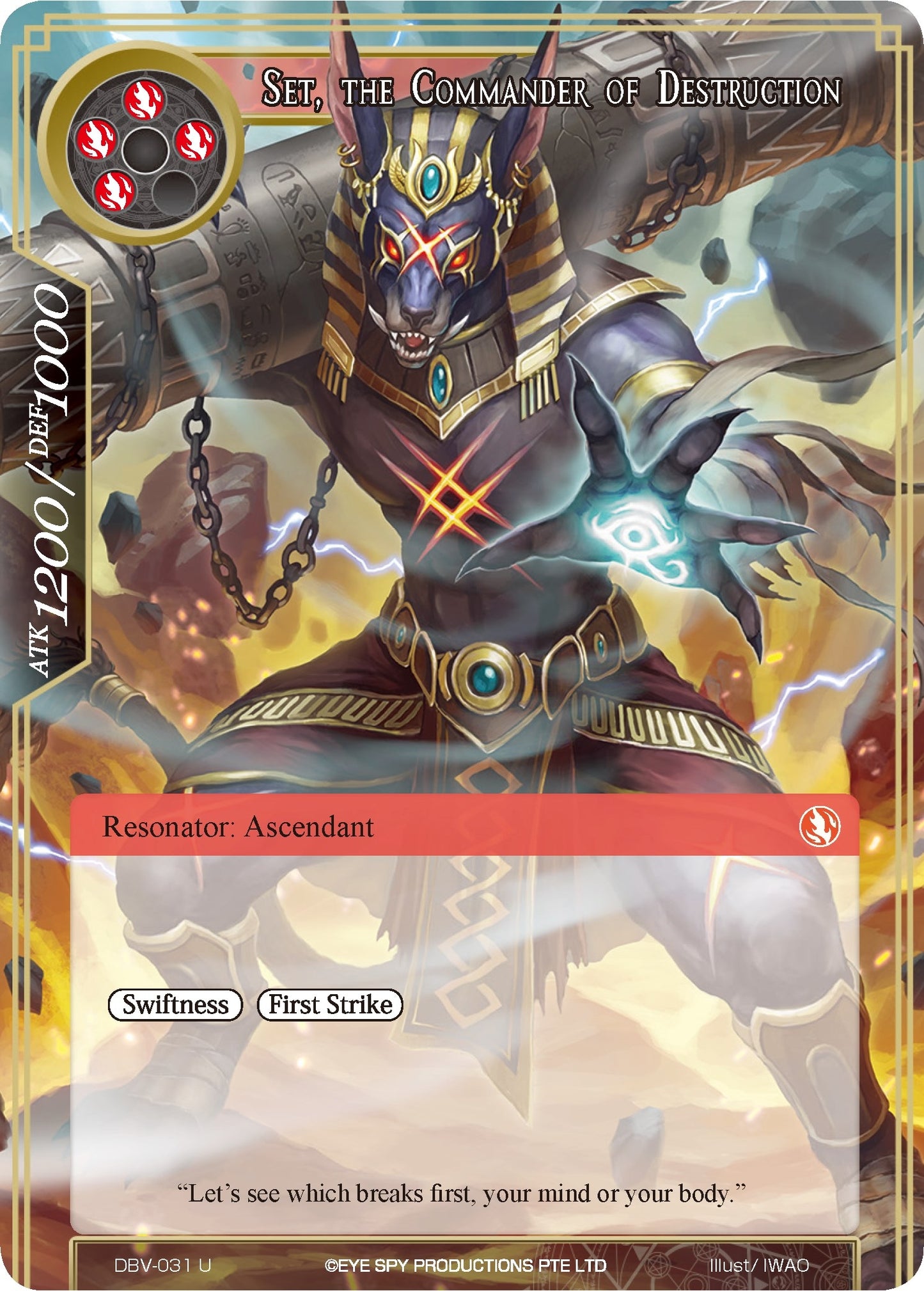 Set The Commander Of Destruction (31) [DBV] - Force of Will Single