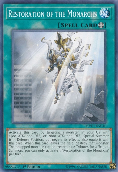 Restoration of the Monarchs (19040) (MP19) - YuGiOh Single