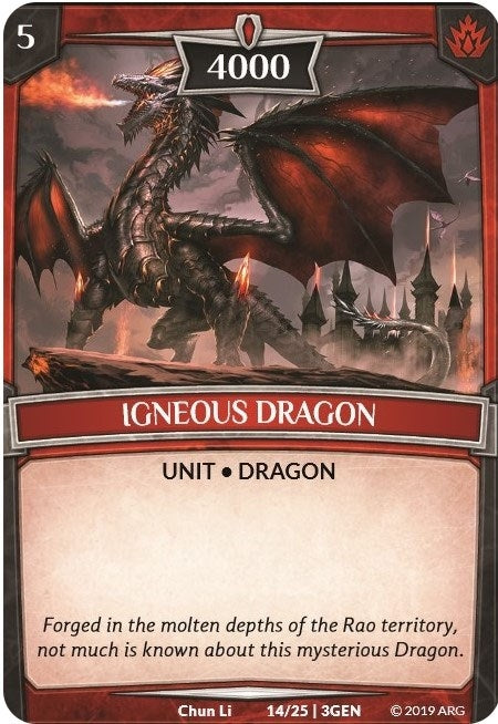 Igneous Dragon (14) [GEN] - Argent Saga TCG Single