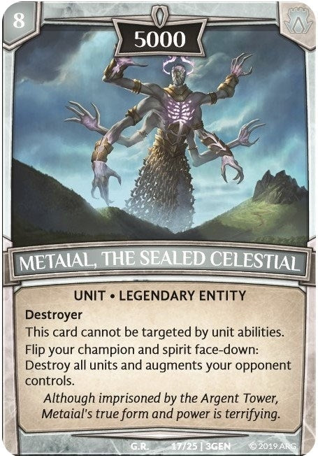 Metaial the Sealed Celestial (17) [GEN] - Argent Saga TCG Single